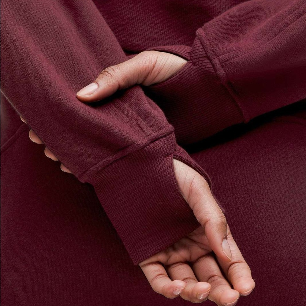 NWT - Lululemon Scuba Oversized Half-Zip Hoodie - XS/S - Garnet / Gold - Picture 4 of 6